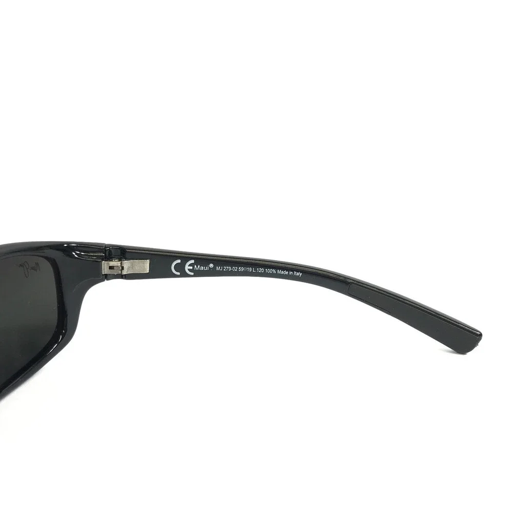Maui Jim Sunglasses Kipahulu MJ279-02 Shiny Black Frames w/ Neutral Gray Lenses